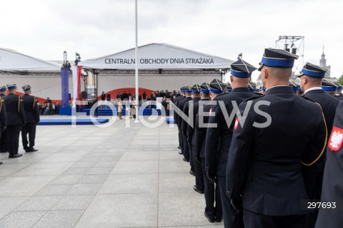  04.05.2025 WARSZAWA<br />
CENTRALNE OBCHODY DNIA STRAZAKA NA PLACU PILSUDSKIEGO W WARSZAWIE<br />
N/Z UROCZYSTOSC<br />
FOT. ANTONI BYSZEWSKI/FOTONEWS 