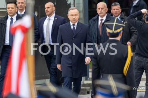  04.05.2025 WARSZAWA<br />
CENTRALNE OBCHODY DNIA STRAZAKA NA PLACU PILSUDSKIEGO W WARSZAWIE<br />
N/Z PREZYDENT ANDRZEJ DUDA<br />
FOT. ANTONI BYSZEWSKI/FOTONEWS 