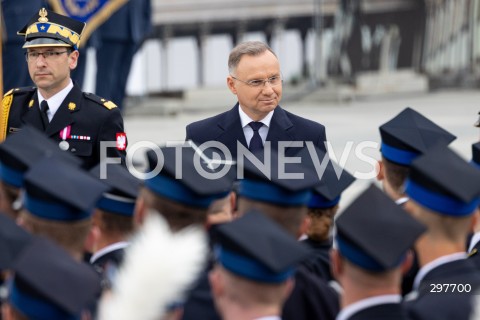  04.05.2025 WARSZAWA<br />
CENTRALNE OBCHODY DNIA STRAZAKA NA PLACU PILSUDSKIEGO W WARSZAWIE<br />
N/Z PREZYDENT ANDRZEJ DUDA<br />
FOT. ANTONI BYSZEWSKI/FOTONEWS 