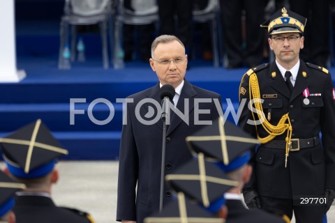  04.05.2025 WARSZAWA<br />
CENTRALNE OBCHODY DNIA STRAZAKA NA PLACU PILSUDSKIEGO W WARSZAWIE<br />
N/Z PREZYDENT ANDRZEJ DUDA<br />
FOT. ANTONI BYSZEWSKI/FOTONEWS 