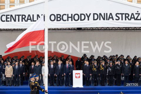  04.05.2025 WARSZAWA<br />
CENTRALNE OBCHODY DNIA STRAZAKA NA PLACU PILSUDSKIEGO W WARSZAWIE<br />
N/Z FLAGA POLSKI<br />
FOT. ANTONI BYSZEWSKI/FOTONEWS 