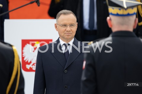 04.05.2025 WARSZAWA<br />
CENTRALNE OBCHODY DNIA STRAZAKA NA PLACU PILSUDSKIEGO W WARSZAWIE<br />
N/Z PREZYDENT ANDRZEJ DUDA<br />
FOT. ANTONI BYSZEWSKI/FOTONEWS 