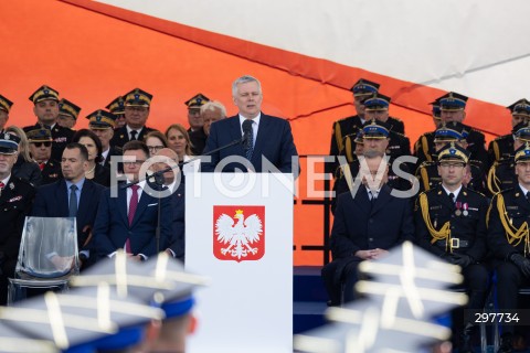  04.05.2025 WARSZAWA<br />
CENTRALNE OBCHODY DNIA STRAZAKA NA PLACU PILSUDSKIEGO W WARSZAWIE<br />
N/Z TOMASZ SIEMONIAK SZYMON HOLOWNIA PREZYDENT ANDRZEJ DUDA<br />
FOT. ANTONI BYSZEWSKI/FOTONEWS 