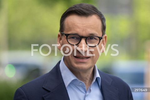  04.05.2025 WARSZAWA<br />
KONFERENCJA PRASOWA MATEUSZA MORAWIECKIEGO<br />
N/Z MATEUSZ MORAWIECKI<br />
FOT. MARCIN BANASZKIEWICZ/FOTONEWS  