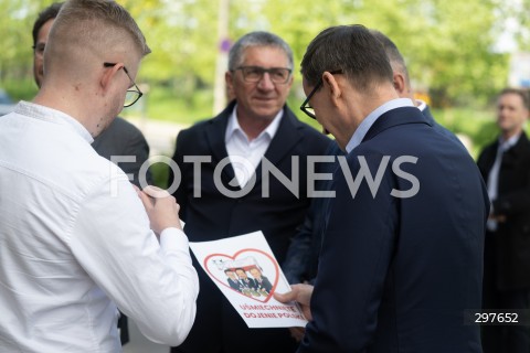  04.05.2025 WARSZAWA<br />
KONFERENCJA PRASOWA MATEUSZA MORAWIECKIEGO<br />
N/Z MATEUSZ MORAWIECKI<br />
FOT. MARCIN BANASZKIEWICZ/FOTONEWS  