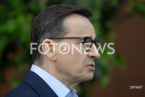  04.05.2025 WARSZAWA<br />
KONFERENCJA PRASOWA MATEUSZA MORAWIECKIEGO<br />
N/Z MATEUSZ MORAWIECKI<br />
FOT. MARCIN BANASZKIEWICZ/FOTONEWS  