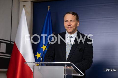  06.05.2025 WARSZAWA<br />
KONFERENCJA PRASOWA RADOSLAWA SIKORSKIEGO<br />
N/Z RADOSLAW SIKORSKI<br />
FOT. MARCIN BANASZKIEWICZ/FOTONEWS  