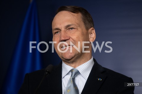  06.05.2025 WARSZAWA<br />
KONFERENCJA PRASOWA RADOSLAWA SIKORSKIEGO<br />
N/Z RADOSLAW SIKORSKI<br />
FOT. MARCIN BANASZKIEWICZ/FOTONEWS  