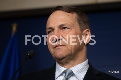  06.05.2025 WARSZAWA<br />
KONFERENCJA PRASOWA RADOSLAWA SIKORSKIEGO<br />
N/Z RADOSLAW SIKORSKI<br />
FOT. MARCIN BANASZKIEWICZ/FOTONEWS  