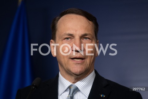  06.05.2025 WARSZAWA<br />
KONFERENCJA PRASOWA RADOSLAWA SIKORSKIEGO<br />
N/Z RADOSLAW SIKORSKI<br />
FOT. MARCIN BANASZKIEWICZ/FOTONEWS  