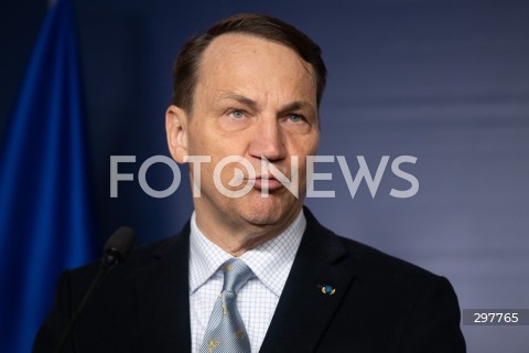  06.05.2025 WARSZAWA<br />
KONFERENCJA PRASOWA RADOSLAWA SIKORSKIEGO<br />
N/Z RADOSLAW SIKORSKI<br />
FOT. MARCIN BANASZKIEWICZ/FOTONEWS  