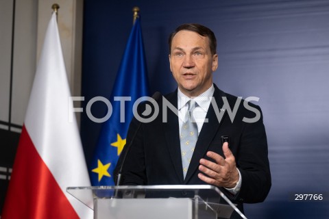  06.05.2025 WARSZAWA<br />
KONFERENCJA PRASOWA RADOSLAWA SIKORSKIEGO<br />
N/Z RADOSLAW SIKORSKI<br />
FOT. MARCIN BANASZKIEWICZ/FOTONEWS  