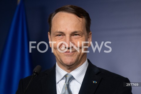  06.05.2025 WARSZAWA<br />
KONFERENCJA PRASOWA RADOSLAWA SIKORSKIEGO<br />
N/Z RADOSLAW SIKORSKI<br />
FOT. MARCIN BANASZKIEWICZ/FOTONEWS  