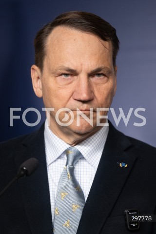  06.05.2025 WARSZAWA<br />
KONFERENCJA PRASOWA RADOSLAWA SIKORSKIEGO<br />
N/Z RADOSLAW SIKORSKI<br />
FOT. MARCIN BANASZKIEWICZ/FOTONEWS  