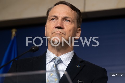  06.05.2025 WARSZAWA<br />
KONFERENCJA PRASOWA RADOSLAWA SIKORSKIEGO<br />
N/Z RADOSLAW SIKORSKI<br />
FOT. MARCIN BANASZKIEWICZ/FOTONEWS  