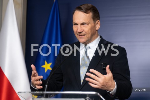  06.05.2025 WARSZAWA<br />
KONFERENCJA PRASOWA RADOSLAWA SIKORSKIEGO<br />
N/Z RADOSLAW SIKORSKI<br />
FOT. MARCIN BANASZKIEWICZ/FOTONEWS  