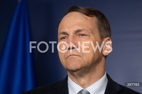  06.05.2025 WARSZAWA<br />
KONFERENCJA PRASOWA RADOSLAWA SIKORSKIEGO<br />
N/Z RADOSLAW SIKORSKI<br />
FOT. MARCIN BANASZKIEWICZ/FOTONEWS  