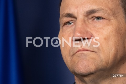  06.05.2025 WARSZAWA<br />
KONFERENCJA PRASOWA RADOSLAWA SIKORSKIEGO<br />
N/Z RADOSLAW SIKORSKI<br />
FOT. MARCIN BANASZKIEWICZ/FOTONEWS  
