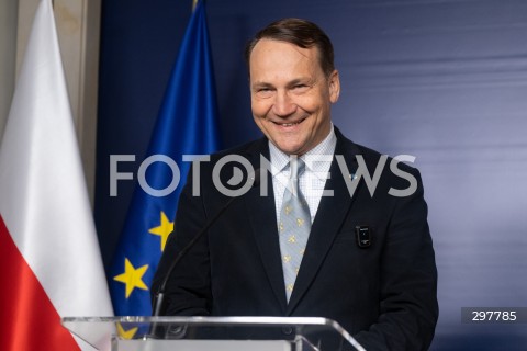  06.05.2025 WARSZAWA<br />
KONFERENCJA PRASOWA RADOSLAWA SIKORSKIEGO<br />
N/Z RADOSLAW SIKORSKI<br />
FOT. MARCIN BANASZKIEWICZ/FOTONEWS  