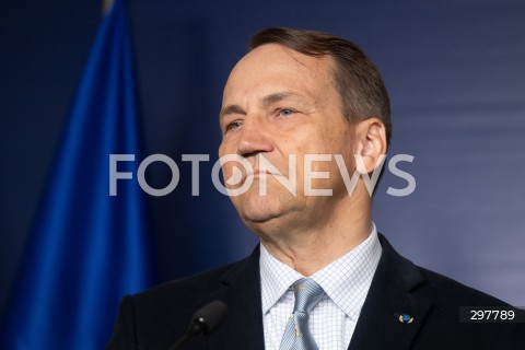  06.05.2025 WARSZAWA<br />
KONFERENCJA PRASOWA RADOSLAWA SIKORSKIEGO<br />
N/Z RADOSLAW SIKORSKI<br />
FOT. MARCIN BANASZKIEWICZ/FOTONEWS  