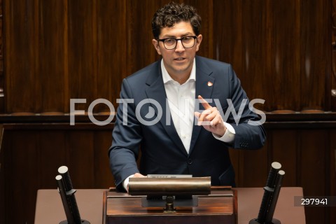  08.05.2025 WARSZAWA SEJM <br />
34. POSIEDZENIE SEJMU<br />
N/Z MACIEJ TOMCZYKIEWICZ<br />
FOT. ANTONI BYSZEWSKI/FOTONEWS 