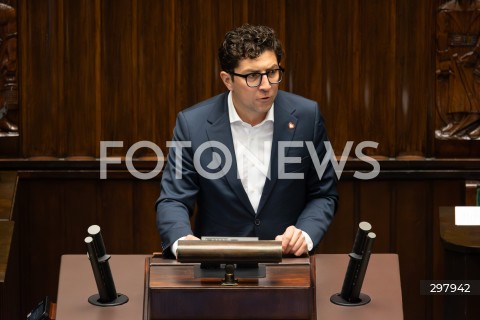  08.05.2025 WARSZAWA SEJM <br />
34. POSIEDZENIE SEJMU<br />
N/Z MACIEJ TOMCZYKIEWICZ<br />
FOT. ANTONI BYSZEWSKI/FOTONEWS 