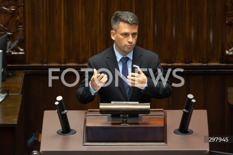  08.05.2025 WARSZAWA SEJM <br />
34. POSIEDZENIE SEJMU<br />
N/Z PAWEL SLIZ<br />
FOT. ANTONI BYSZEWSKI/FOTONEWS 