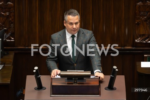  08.05.2025 WARSZAWA SEJM <br />
34. POSIEDZENIE SEJMU<br />
N/Z MIROSLAW ADAM ORLINSKI<br />
FOT. ANTONI BYSZEWSKI/FOTONEWS 