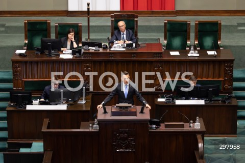  08.05.2025 WARSZAWA SEJM <br />
34. POSIEDZENIE SEJMU<br />
N/Z ARKADIUSZ MYRCHA WLODZIMIERZ CZARZASTY<br />
FOT. ANTONI BYSZEWSKI/FOTONEWS 