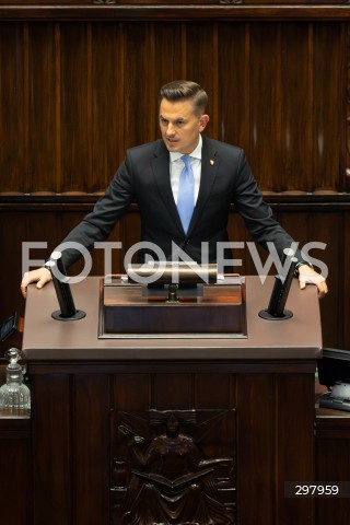  08.05.2025 WARSZAWA SEJM <br />
34. POSIEDZENIE SEJMU<br />
N/Z ARKADIUSZ MYRCHA<br />
FOT. ANTONI BYSZEWSKI/FOTONEWS 