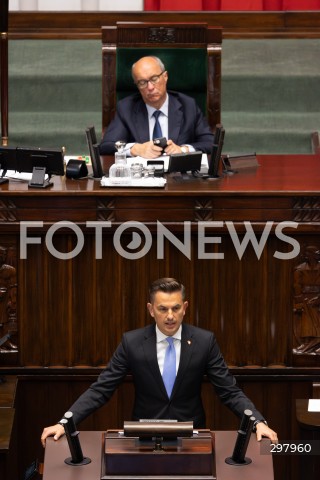  08.05.2025 WARSZAWA SEJM <br />
34. POSIEDZENIE SEJMU<br />
N/Z ARKADIUSZ MYRCHA WLODZIMIERZ CZARZASTY<br />
FOT. ANTONI BYSZEWSKI/FOTONEWS 