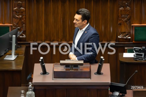  08.05.2025 WARSZAWA SEJM <br />
34. POSIEDZENIE SEJMU<br />
N/Z PRZEMYSLAW WITEK<br />
FOT. ANTONI BYSZEWSKI/FOTONEWS 