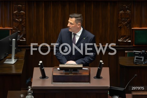  08.05.2025 WARSZAWA SEJM <br />
34. POSIEDZENIE SEJMU<br />
N/Z KRZYSZTOF PASZCZYK<br />
FOT. ANTONI BYSZEWSKI/FOTONEWS 