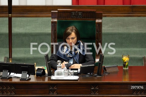  08.05.2025 WARSZAWA SEJM <br />
34. POSIEDZENIE SEJMU<br />
N/Z MONIKA WIELICHOWSKA<br />
FOT. ANTONI BYSZEWSKI/FOTONEWS 