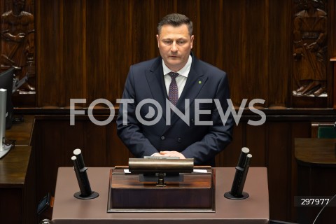  08.05.2025 WARSZAWA SEJM <br />
34. POSIEDZENIE SEJMU<br />
N/Z KRZYSZTOF PASZYK<br />
FOT. ANTONI BYSZEWSKI/FOTONEWS 