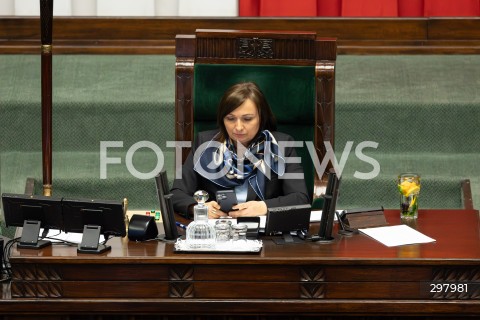  08.05.2025 WARSZAWA SEJM <br />
34. POSIEDZENIE SEJMU<br />
N/Z MONIKA WIELICHOWSKA<br />
FOT. ANTONI BYSZEWSKI/FOTONEWS 