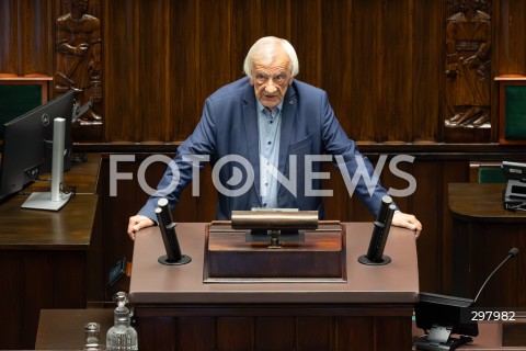  08.05.2025 WARSZAWA SEJM <br />
34. POSIEDZENIE SEJMU<br />
N/Z RYSZARD TERLECKI<br />
FOT. ANTONI BYSZEWSKI/FOTONEWS 