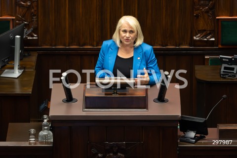  08.05.2025 WARSZAWA SEJM <br />
34. POSIEDZENIE SEJMU<br />
N/Z ZOFIA CZERNOW<br />
FOT. ANTONI BYSZEWSKI/FOTONEWS 