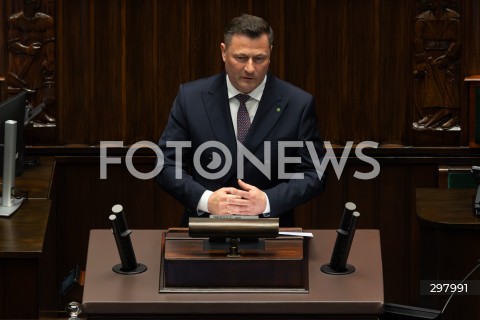  08.05.2025 WARSZAWA SEJM <br />
34. POSIEDZENIE SEJMU<br />
N/Z KRZYSZTOF PASZCZYK<br />
FOT. ANTONI BYSZEWSKI/FOTONEWS 