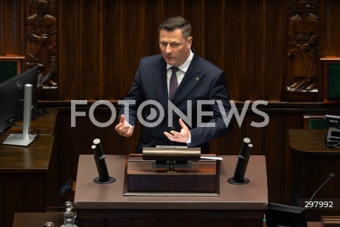  08.05.2025 WARSZAWA SEJM <br />
34. POSIEDZENIE SEJMU<br />
N/Z KRZYSZTOF PASZCZYK<br />
FOT. ANTONI BYSZEWSKI/FOTONEWS 