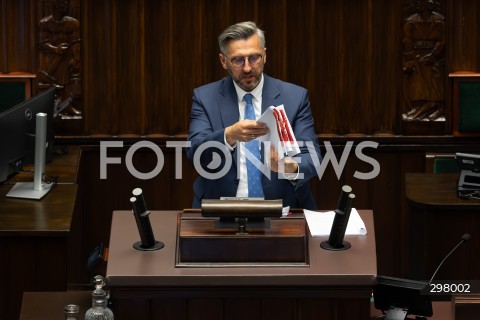  08.05.2025 WARSZAWA SEJM <br />
34. POSIEDZENIE SEJMU<br />
N/Z WALDEMAR SLUGOCKI<br />
FOT. ANTONI BYSZEWSKI/FOTONEWS 