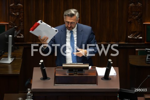  08.05.2025 WARSZAWA SEJM <br />
34. POSIEDZENIE SEJMU<br />
N/Z WALDEMAR SLUGOCKI<br />
FOT. ANTONI BYSZEWSKI/FOTONEWS 