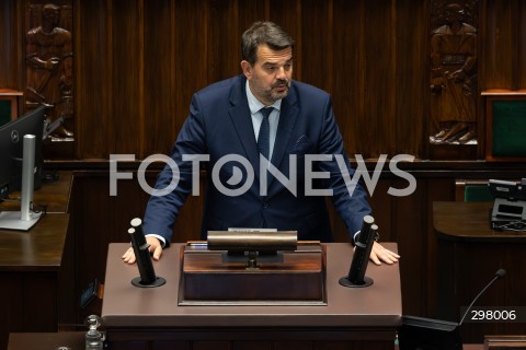 08.05.2025 WARSZAWA SEJM <br />
34. POSIEDZENIE SEJMU<br />
N/Z JACEK TOMCZAK<br />
FOT. ANTONI BYSZEWSKI/FOTONEWS 