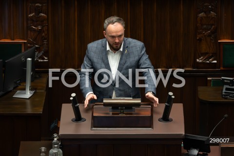  08.05.2025 WARSZAWA SEJM <br />
34. POSIEDZENIE SEJMU<br />
N/Z WITOLD TUMANOWICZ<br />
FOT. ANTONI BYSZEWSKI/FOTONEWS 