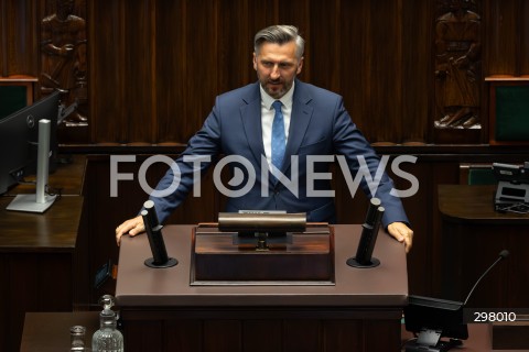  08.05.2025 WARSZAWA SEJM <br />
34. POSIEDZENIE SEJMU<br />
N/Z WALDEMAR SLUGOCKI<br />
FOT. ANTONI BYSZEWSKI/FOTONEWS 