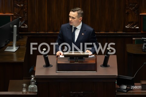  08.05.2025 WARSZAWA SEJM <br />
34. POSIEDZENIE SEJMU<br />
N/Z MICHAL JAROS<br />
FOT. ANTONI BYSZEWSKI/FOTONEWS 
