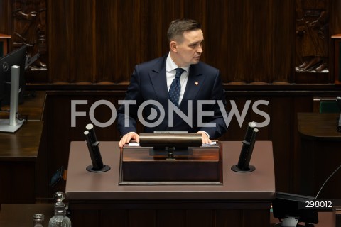  08.05.2025 WARSZAWA SEJM <br />
34. POSIEDZENIE SEJMU<br />
N/Z MICHAL JAROS<br />
FOT. ANTONI BYSZEWSKI/FOTONEWS 