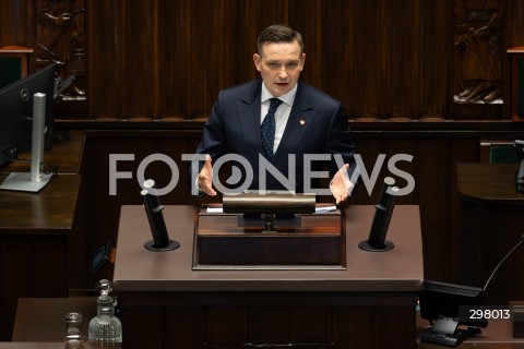  08.05.2025 WARSZAWA SEJM <br />
34. POSIEDZENIE SEJMU<br />
N/Z MICHAL JAROS<br />
FOT. ANTONI BYSZEWSKI/FOTONEWS 