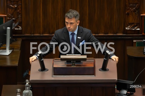  08.05.2025 WARSZAWA SEJM <br />
34. POSIEDZENIE SEJMU<br />
N/Z PAWEL SLIZ<br />
FOT. ANTONI BYSZEWSKI/FOTONEWS 