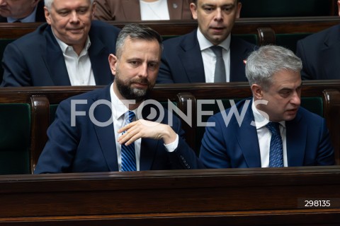  09.05.2025 WARSZAWA<br />
34. POSIEDZENIE SEJMU<br />
N/Z WLADYSLAW KOSINIAK - KAMYSZ KRZYSZTOF GAWKOWSKI<br />
FOT. ANTONI BYSZEWSKI/FOTONEWS 